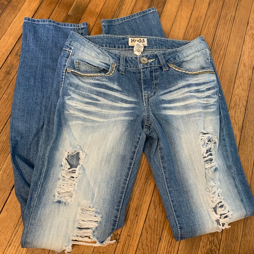 MUDD jeans destructed skinny